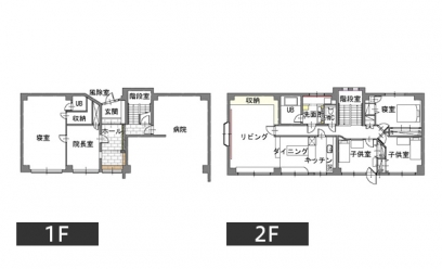 間取り図：アフター