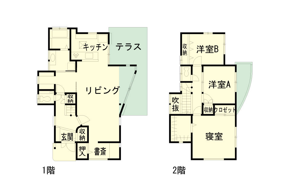 間取り図：アフター