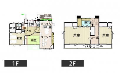 間取り図：アフター