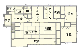 間取り図：アフター