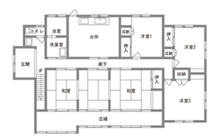 間取り図：ビフォー