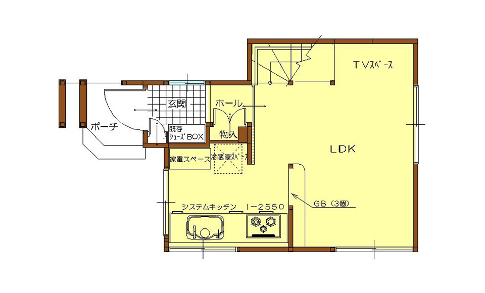 間取り図：アフター