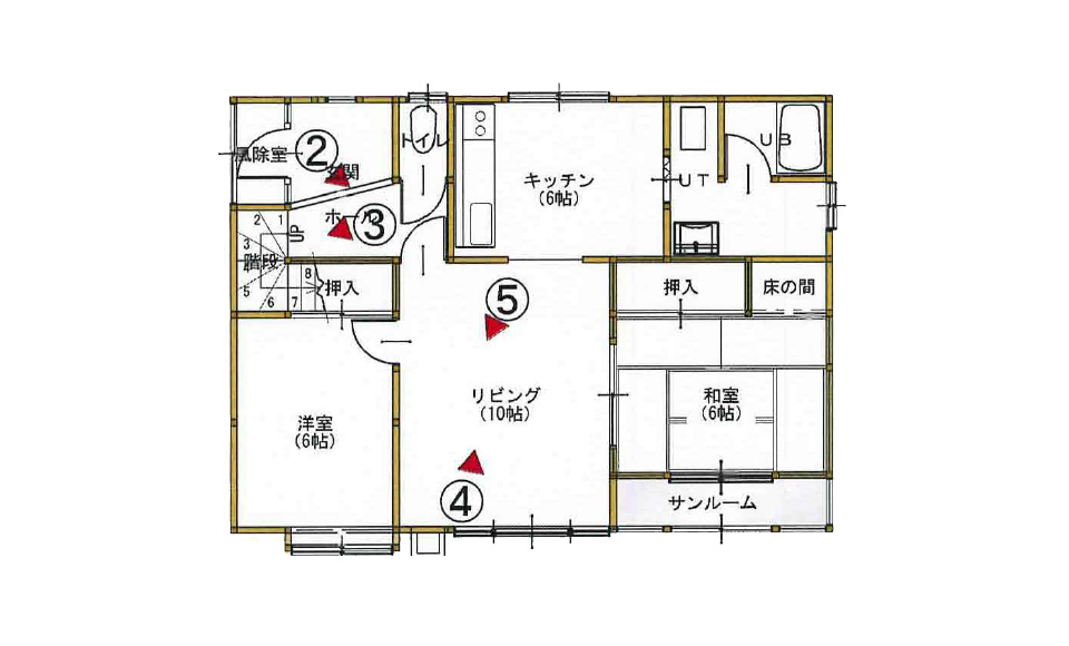 間取り図：ビフォー