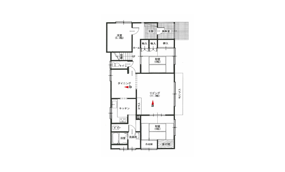 間取り図：ビフォー