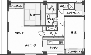 間取り図：ビフォー