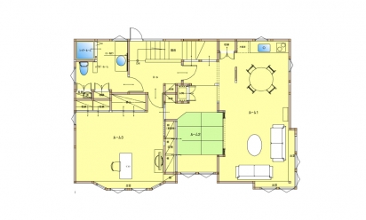 間取り図：アフター