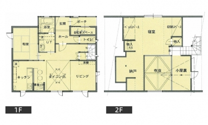 間取り図：アフター