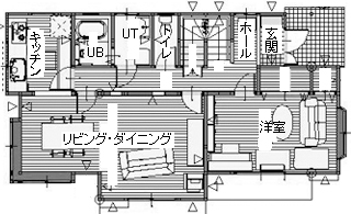 間取り図：アフター