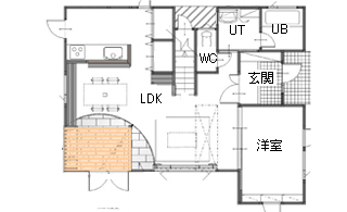 間取り図：アフター