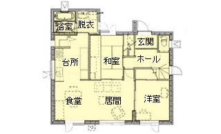 間取り図：アフター