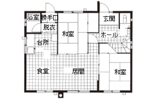 間取り図：ビフォー