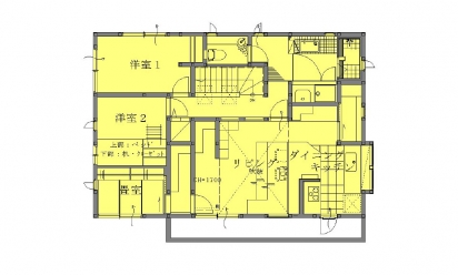 間取り図：アフター