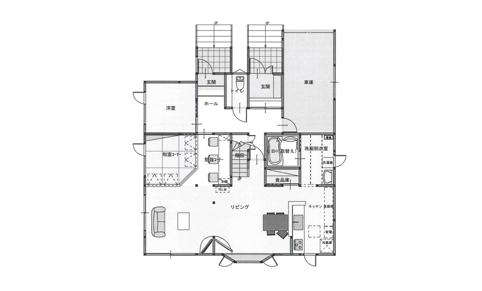 間取り図：アフター