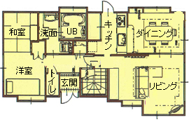 間取り図：アフター