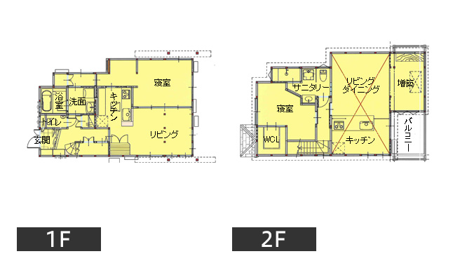 間取り図：アフター