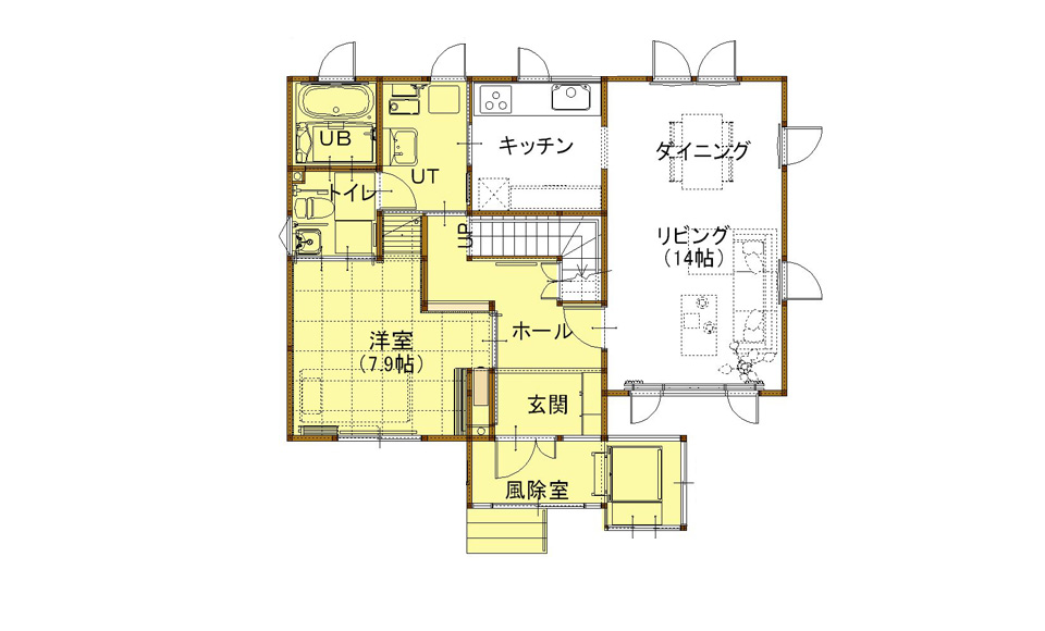 間取り図：アフター