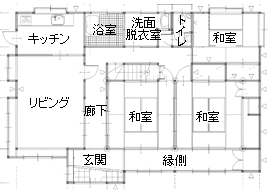 間取り図：ビフォー