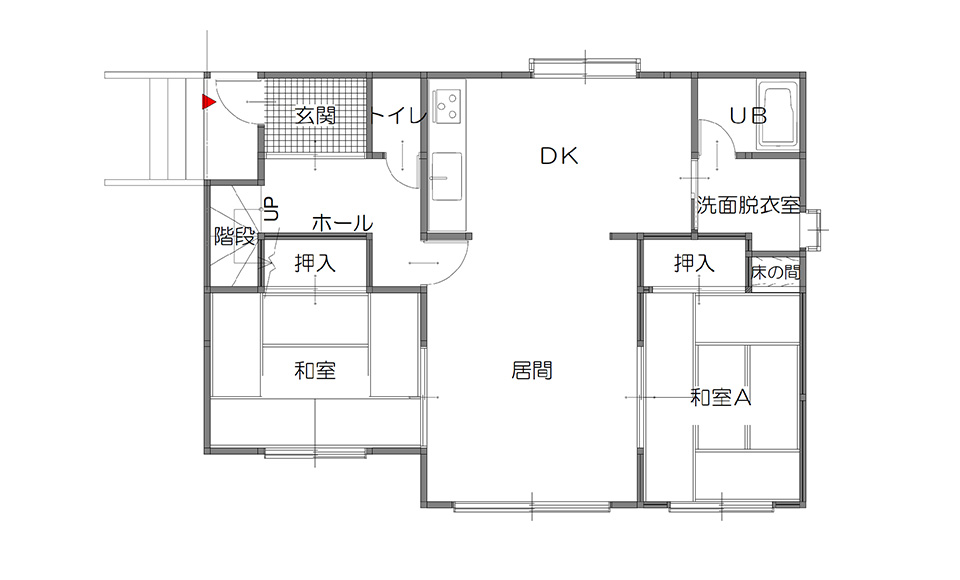 間取り図：ビフォー