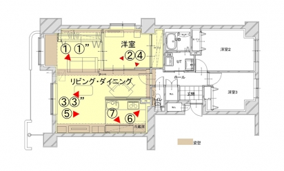 間取り図：アフター