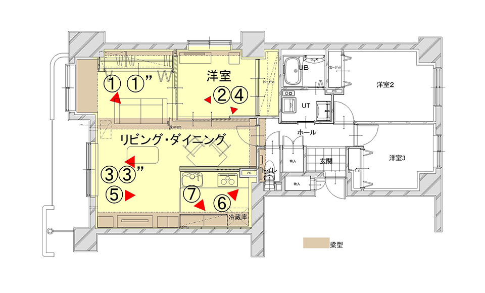 間取り図：アフター