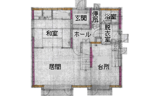 間取り図：ビフォー