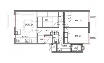 間取り図：ビフォー