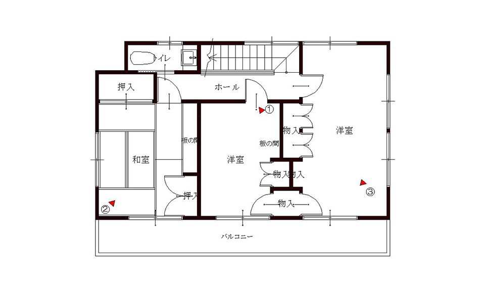 間取り図：ビフォー