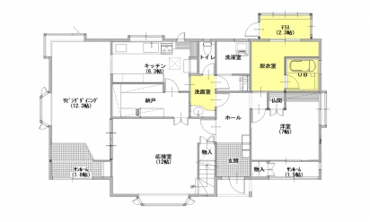 間取り図：アフター