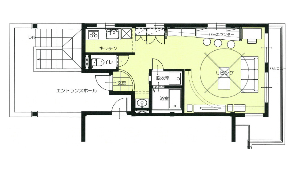 間取り図：アフター