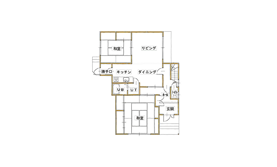 間取り図：ビフォー