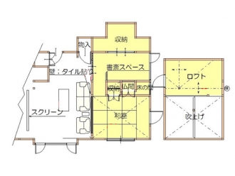 間取り図：アフター