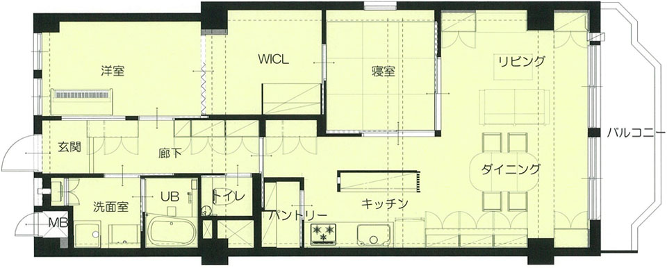 間取り図：アフター