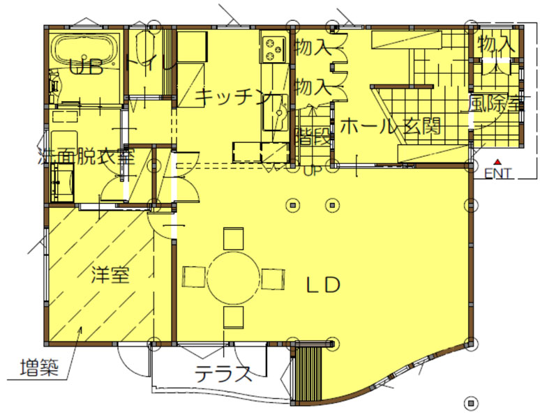 間取り図：アフター