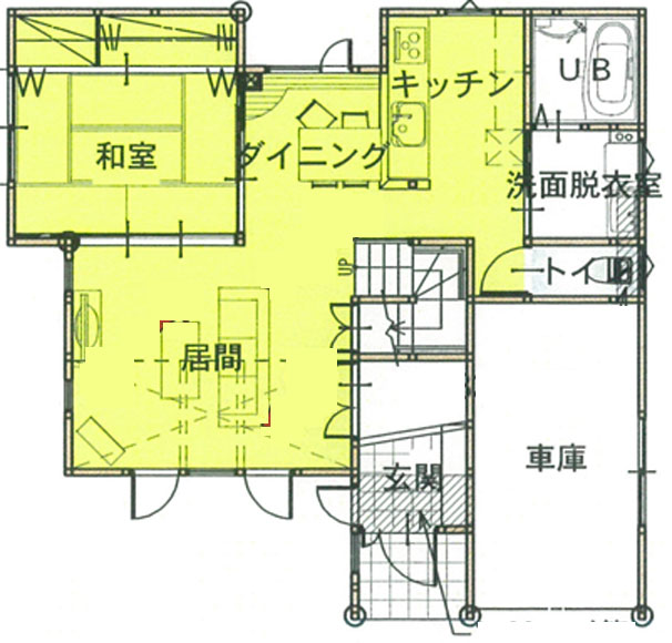 間取り図：アフター