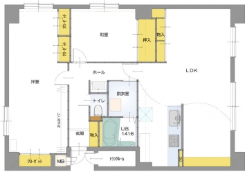 間取り図：アフター