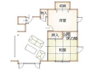 間取り図：ビフォー