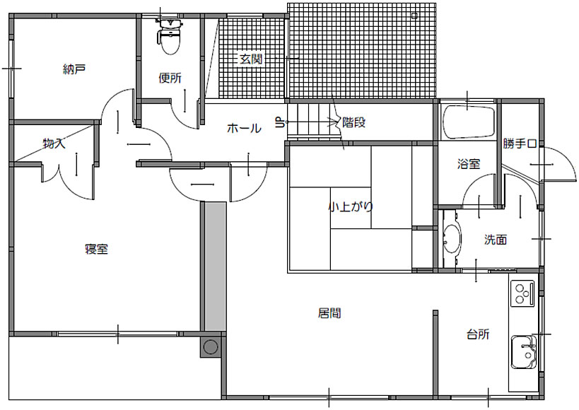 間取り図：ビフォー