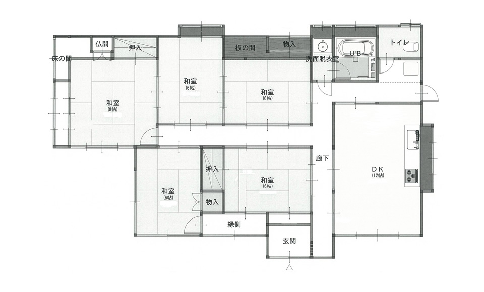 間取り図：ビフォー