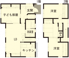 間取り図：アフター