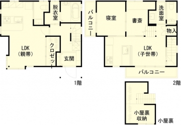 間取り図：アフター