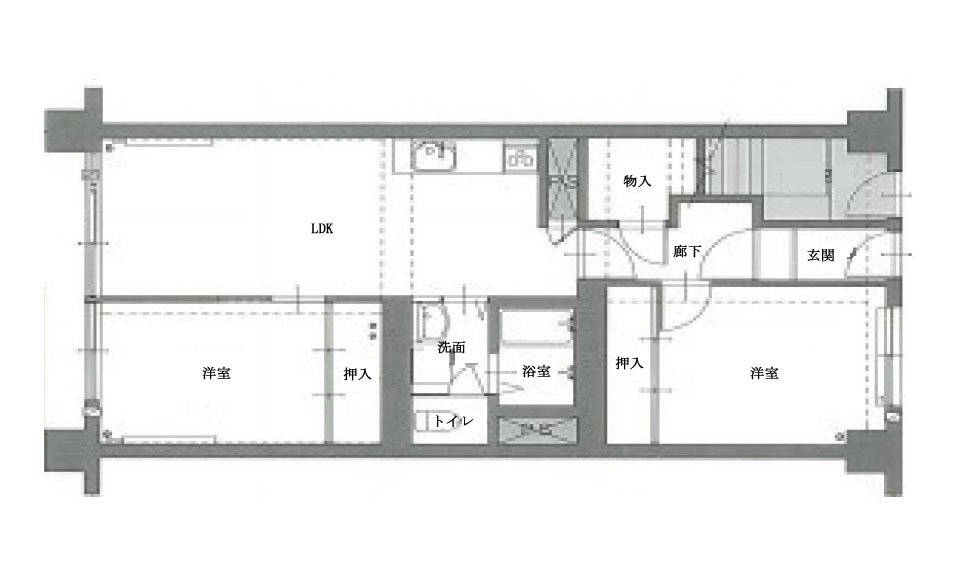 間取り図：ビフォー