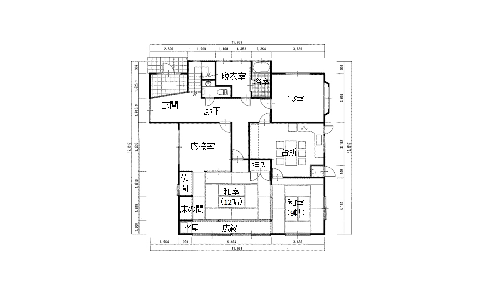 間取り図：ビフォー