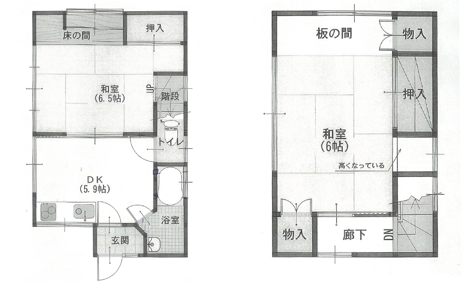 間取り図：ビフォー