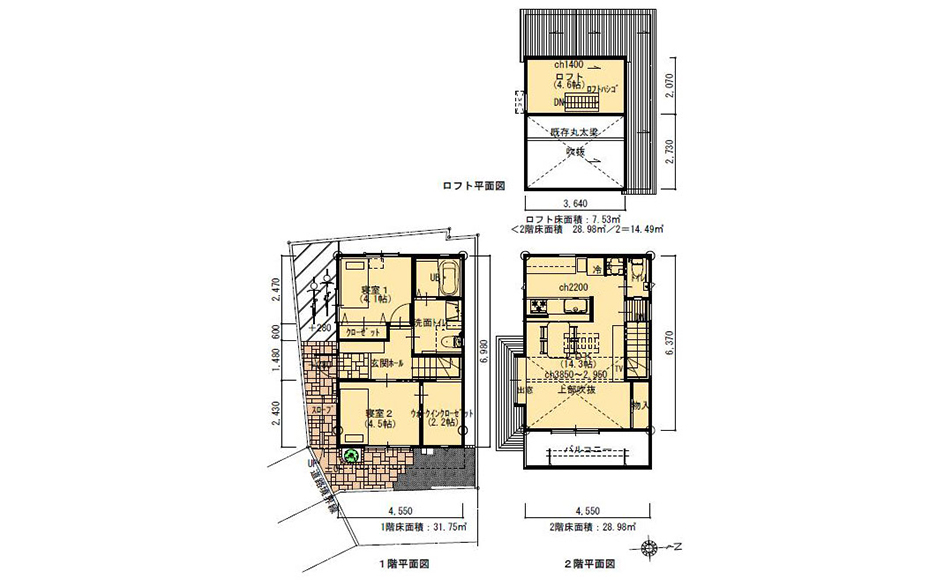 間取り図：アフター