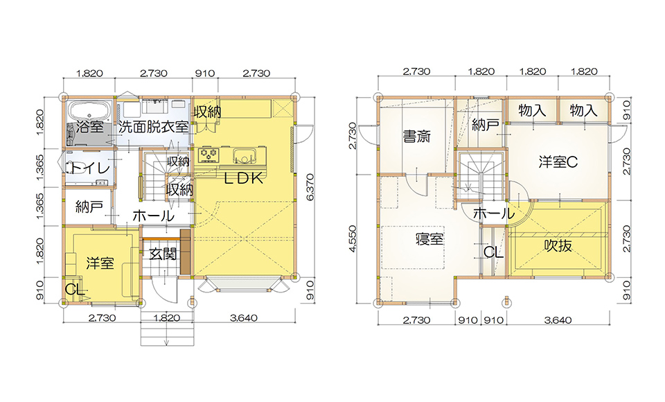 間取り図：アフター