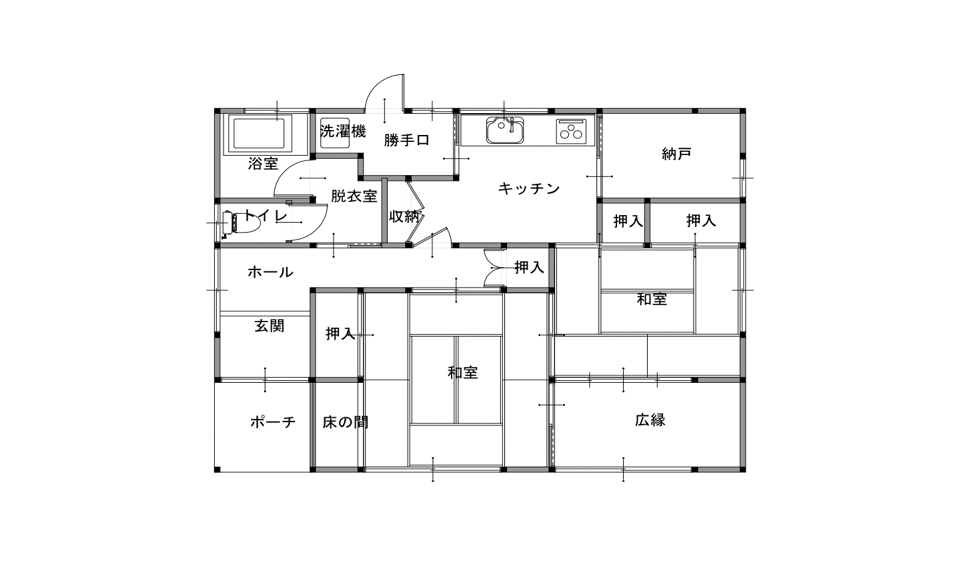 間取り図：ビフォー