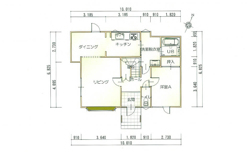 間取り図：アフター