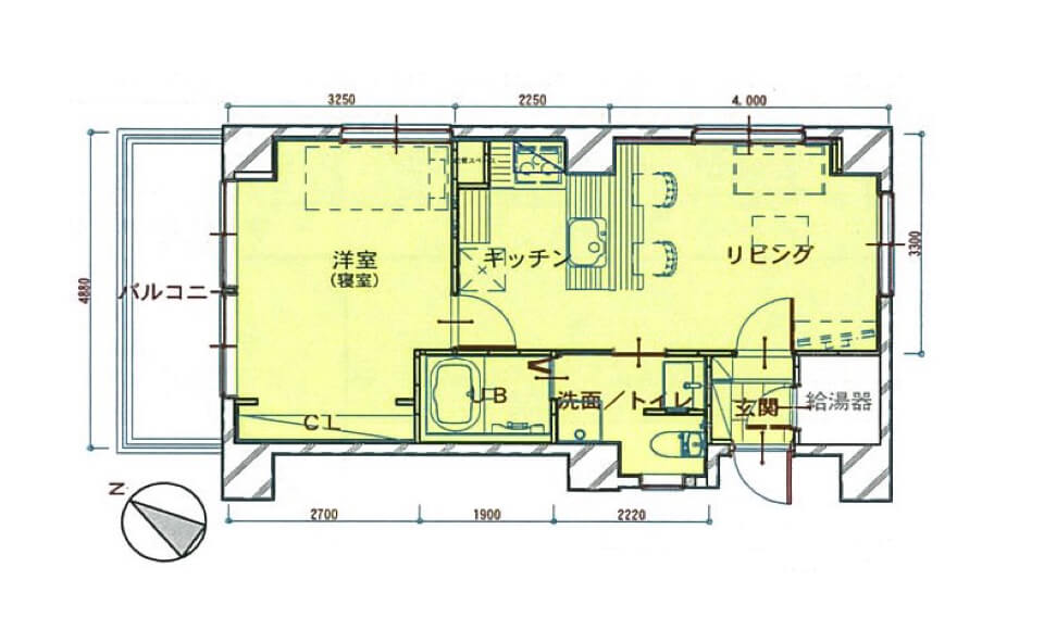 間取り図：アフター