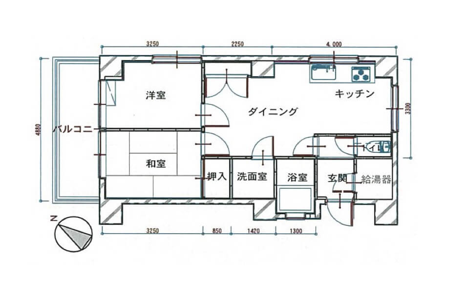 間取り図：ビフォー