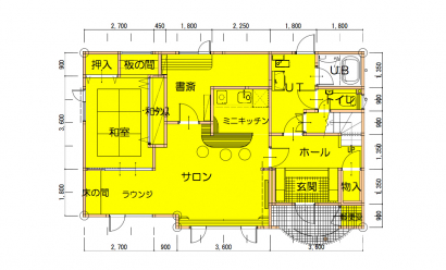 間取り図：アフター